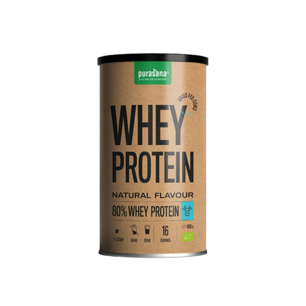Whey protein 80% natyral 400 gr - Purasana