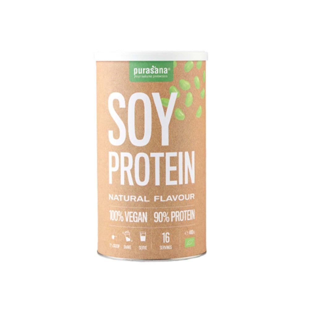 Vegan protein soje 90% natyral 400 gr - Purasana