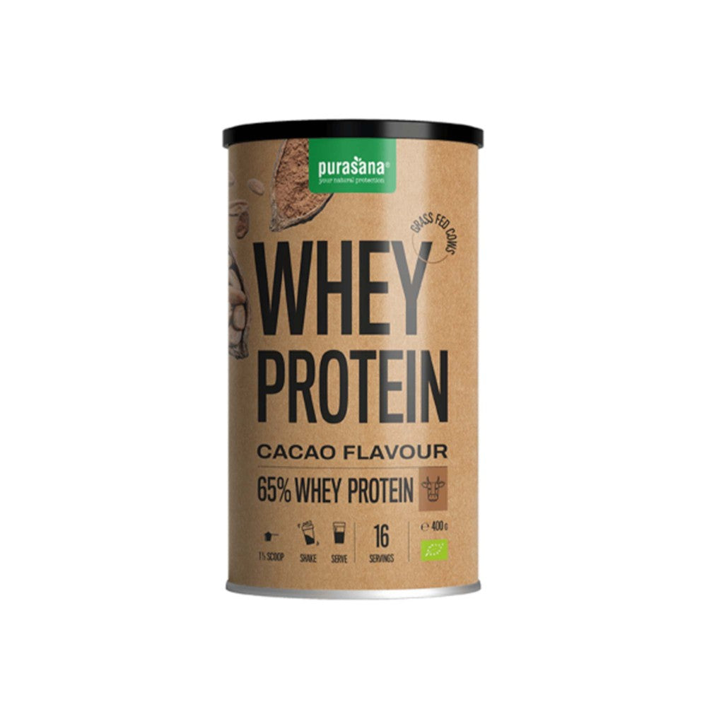 Whey protein - Cacao flavour 400 gr - Purasana